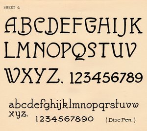 Sheet 6, from a portfolio of alphabets, 1929 by Unbekannt