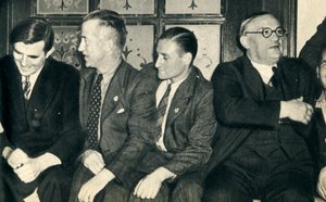 Shipmates Ashore. John G. Winant, Ernest Bevin, with Merchant Seamen, 1942