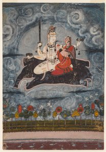 Shiva and Devi on Gajasura