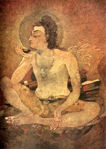Shiva drinking the World-Poison, 1920