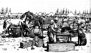 Shoeing Forge of the New South Wales Artillery at Suakim, c1885, 1902