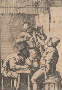 Singer Standing Between Two Smokers