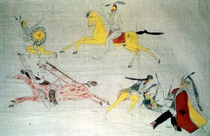 Sioux Warriors in Battle