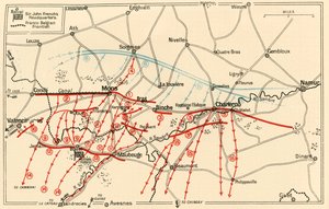 Sketch of the Chief Operations Near Mons and Charleroi by Unbekannt