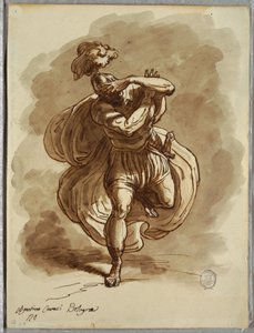 Blinded Soldier (Detail from the Conversion of St. Paul, Study after Agostino Carracci) by Unbekannt