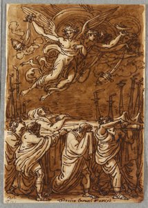 The Apostles Carrying the Body of the Virgin to the Tomb (Study after Lodovico Carracci) by Unbekannt