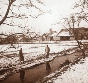 Soldiers by a River, Bernecourt, Northern France