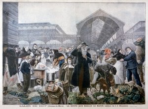 Soup Stand at Les Halles Market in the Morning, 1897 by Unbekannt