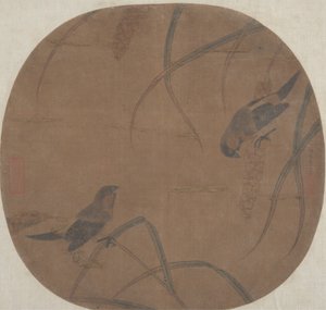 Sparrows and Millet by Unbekannt