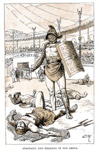 Spartacus and Hermann in the Arena