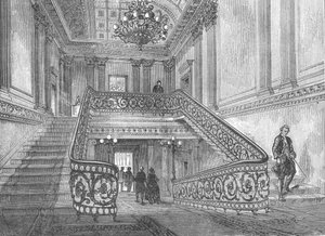 Staircase in Northumberland House, 1897