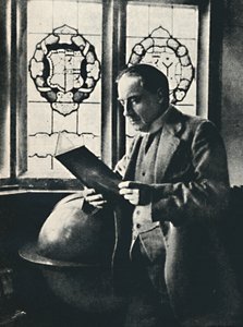 Stanley Baldwin in the Gallery at Chequers, c. 1925