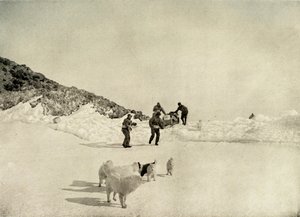 Start of Western Party from Cape Royds by Unbekannt