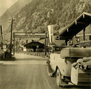 Start of the Grossglockner High Alpine Road, Fusch an der Großglocknerstraße, Austria