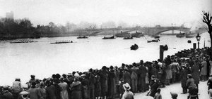 Start of the Oxford and Cambridge Boat Race, London, 1926-1927