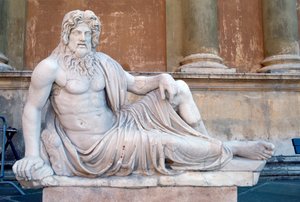 Statue, Court of the Pigna, Vatican, Rome