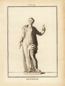 Statue of Euterpe, muse of music in Greek mythology