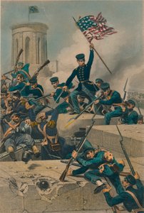 Storming of Chapultepec by Unbekannt