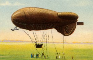Streamlined Barrage Balloon with Basket by Unbekannt