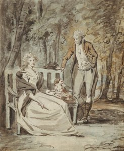 Study for a Portrait: A Lady and a Gentleman in a Park, ca. 1780