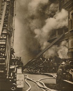Subduing a Conflagration in a Narrow City Street