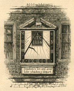 Sun-Dial in the Temple, 1885 by Unbekannt