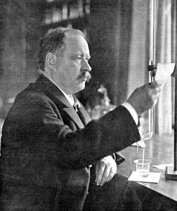 Svante Arrhenius, Swedish Physicist and Chemist in His Laboratory, 1909