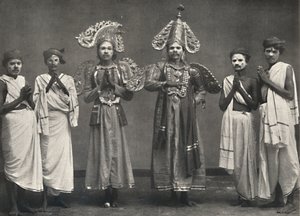 Scene from Shakuntalavilasa, the Play of Shakuntala