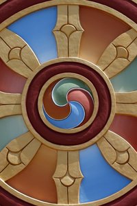 Temple of the Thousand Buddhas, Dashang Kagyu Ling Congregation, Dharma Wheel, La Boulaye by Unbekannt