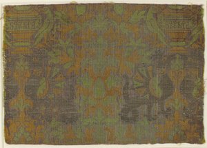 Textile with Plants and Animals, Italian, 15th century by Unbekannt