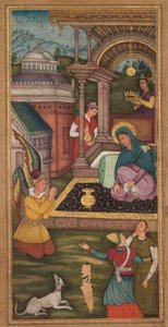 The Annunciation, from a Mirat al-quds of Father Jerome Xavier