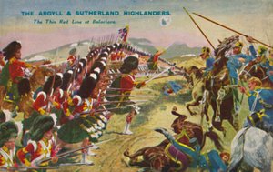 The Argyll & Sutherland Highlanders. The Thin Red Line at Balaclava, 1854, 1939 by Unbekannt