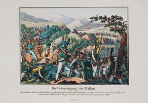 The Army of Graf Ivan Ivanovich Diebitsch Crossing the Balkans, c. 1830 by Unbekannt