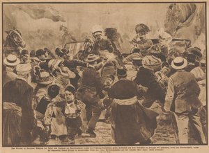 The Assassination of Archduke Franz Ferdinand of Austria and his wife in Sarajevo