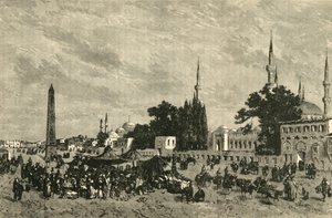 The At-Meidan - Ancient Hippodrome - With Column of Theodosius, Constantinople by Unbekannt