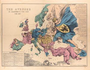 The Avenger: An Allegorical War Map for 1877 by Unbekannt