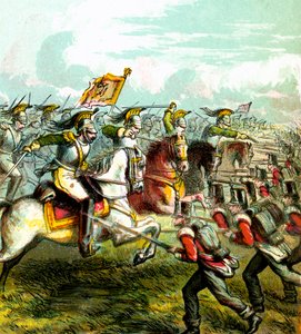 The Battle of Waterloo, 1815, c1850s by Unbekannt
