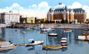 The Belmont Building, Union Club and Empress Hotel, Victoria, British Columbia, Canada by Unbekannt
