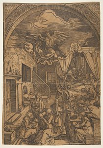 The Birth of the Virgin, from The Life of the Virgin by Unbekannt