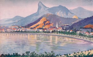 The Botafogo portion of Rios Bay-side Avenue, overlooked by Corcovado Mountain