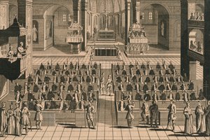 The Celebration of the Auto-Da-Fee or Act of Faith in the Inquisition by Unbekannt