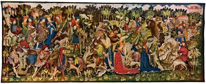 The Chatsworth Hunting Tapestries, second of the series by Unbekannt