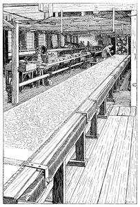 The Chintz Printing Room, Merton Abbey Mills, London, 1899 by Unbekannt