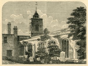 The Church of Allhallows, Barking, in 1750, c1872