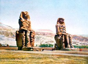 The Colossi of Memnon, Egypt