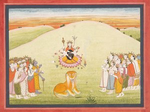 The Creation of Durga: Page from a Dispersed Markandeya Purana by Unbekannt