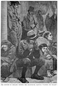 The Distress in Ireland: Outside the Courthouse, Galway - Waiting for Relief