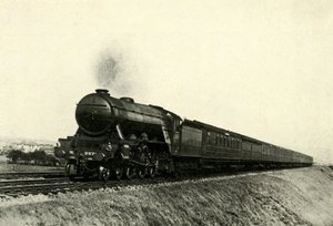 The Down Flying Scotsman Passing Reston, c1930 by Unbekannt
