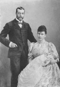 The Duke and Duchess of York, with the Infant Prince Edward, 1894