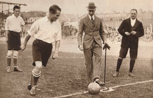 The Duke of York, Charity Football Match, Tottenham Hotspurs and Corinthians, c1921